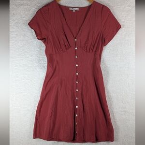 Madewell Elegant Terracotta Dress